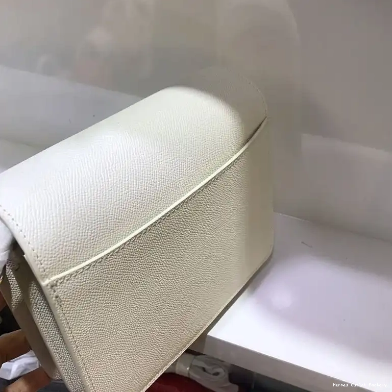 Affordable Bag Epsom In Hermes Roulis White Palladium Leather Hardware 0415